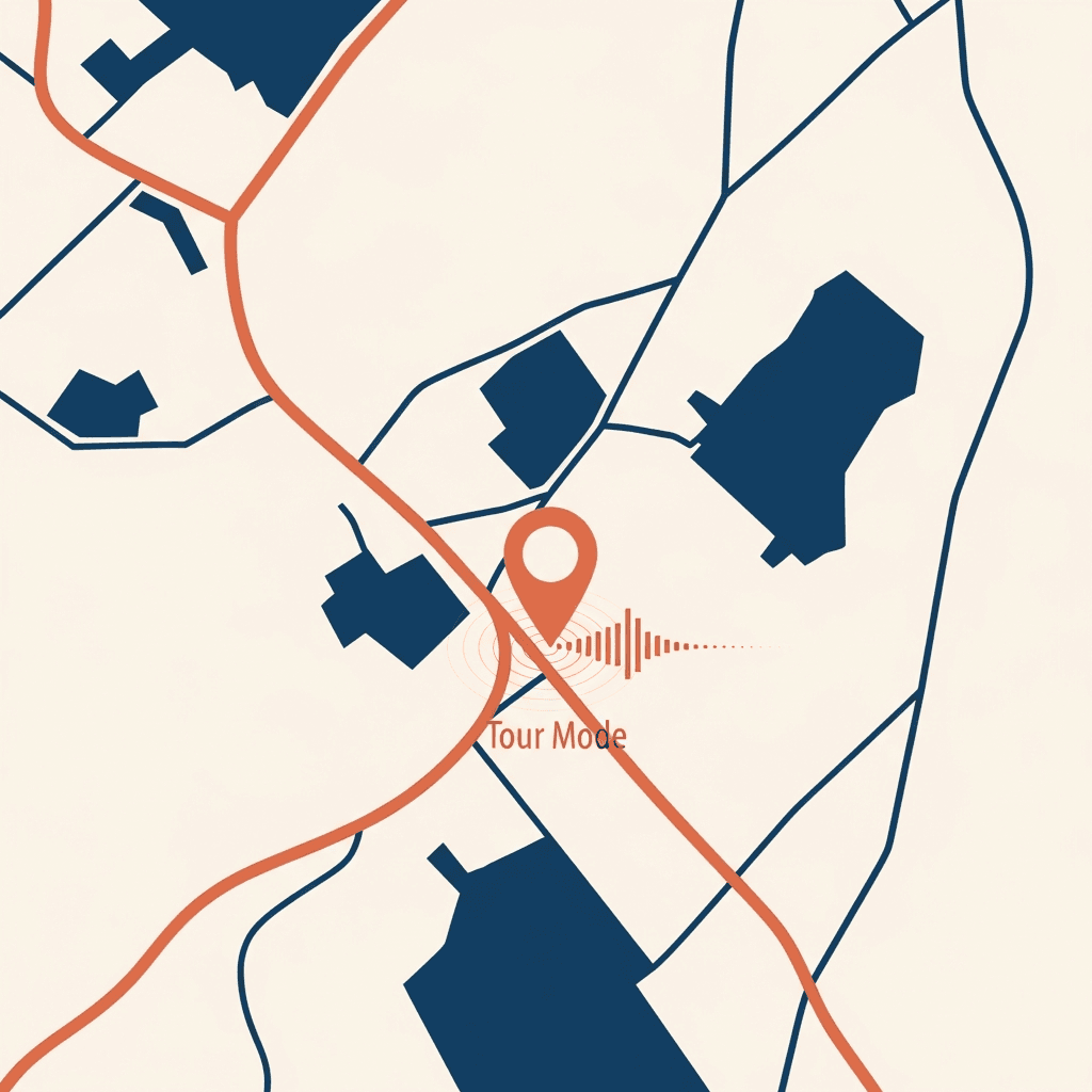 Property Notepad tour mode map